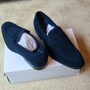 Express Seude loafer shoes, S13M navy blue